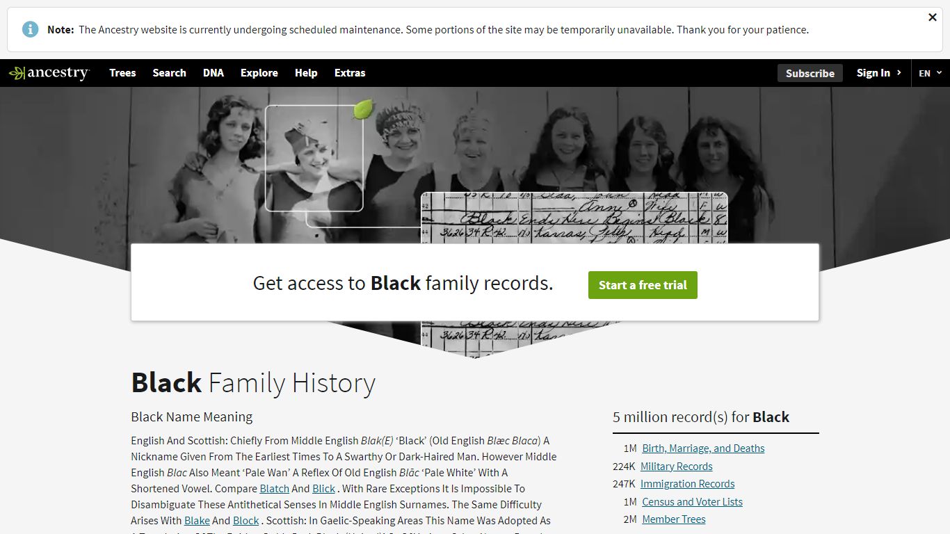 Black Name Meaning & Black Family History at Ancestry.com®